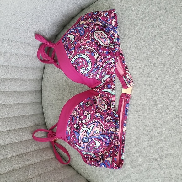 Nanette Lepore Bikini Top with Adjustable Straps, UK10/USA Medium -- NWOT - Picture 2 of 15